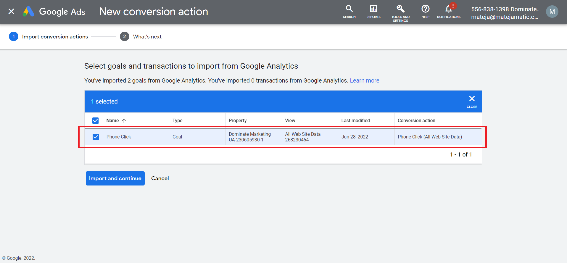Import Google Analytics Goals Into Google Ads Conversions