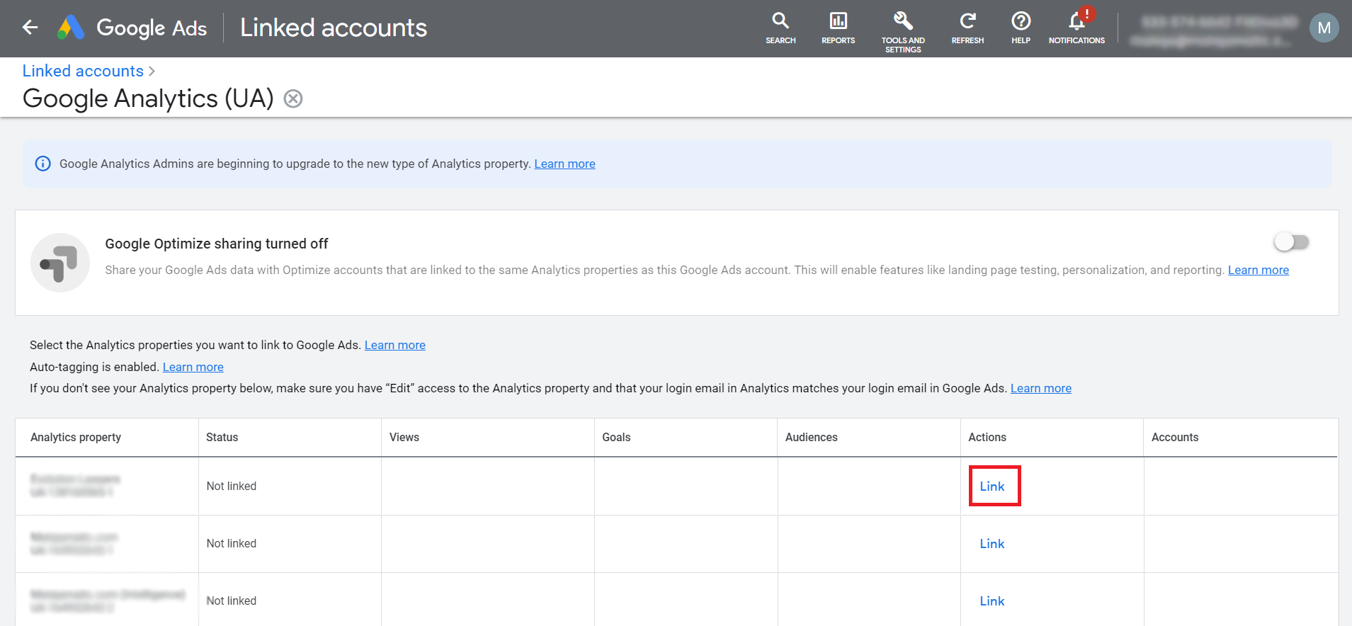 Google Ads Account Linking With Analytics