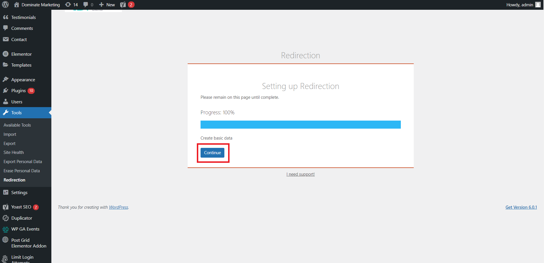 Setting up Redirection plugin in WordPress