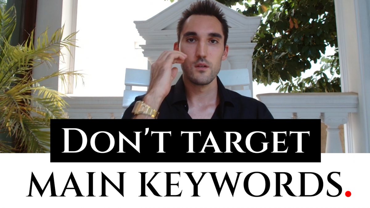 Don't target Main Keywords With SEO
